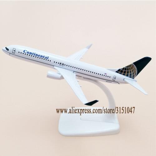Alloy Metal American Air Continental Boeing B737 737-800 Airlines Airplane Model Airways Plane Model Aircraft Gifts 16cm