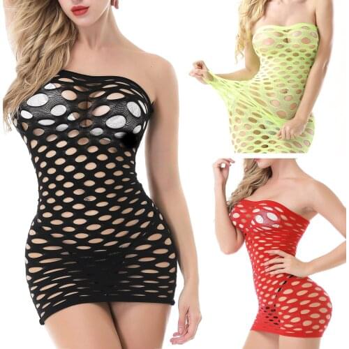 Fishnet Underwear Elasticity Cotton Sexy Lingerie Muply Hot Women Sex Costumes For Mesh Doll Dress Erotic Lingerie