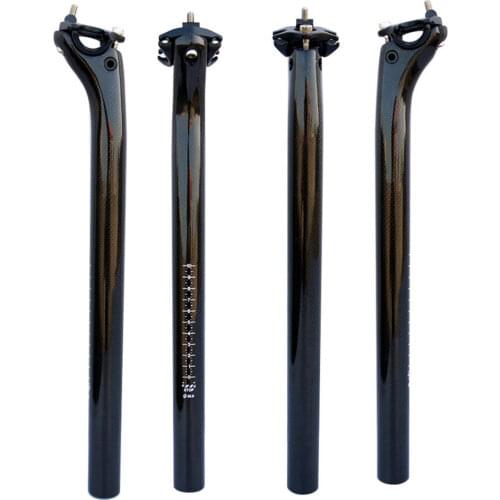 FCFB 3K carbon seatpost bicycle MTB seatpost road bike 182g seat post 27.2 / 30.8 / 31.6 * 350/400MM back 20mm