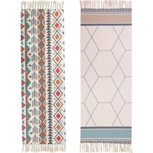 Bedside Carpet Tassel Home Carpet Woven Carpet Bedroom Decoration Living Room Carpet