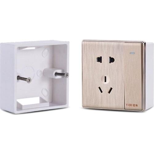 86X86 PVC Thickening Junction Box Wall Mount Cassette For Switch Socket Base Switch Bottom Box Electrical Box Accessories