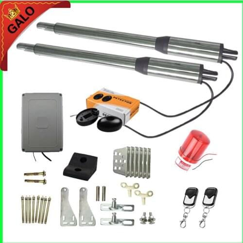 Folding gate Electric gates / Automatic Gate Opener Kit for Swing Gates with Infrared beam and flash light