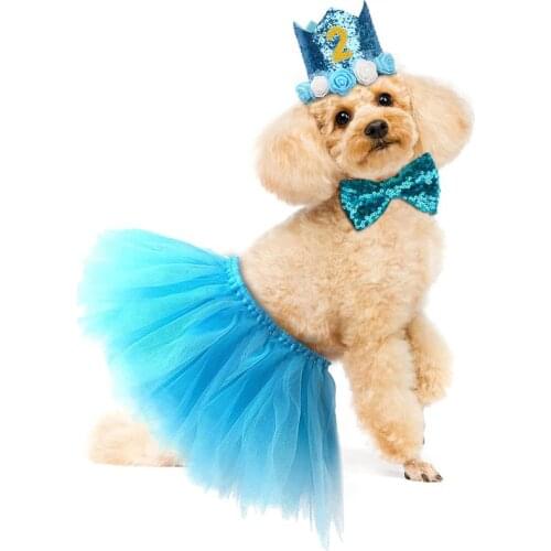 1 Pcs Summer Pet Dog Skirt Fashion Princess Style Dog Dresses Cute Puppy Costume For Wedding Halloween Party Events Decoration