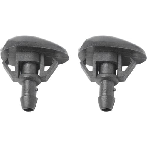 2 Pieces Black Windshield Wiper Water Spray Jet Washer Nozzles Nylon PA66 Windscreen Wipers for Nissan Frontier