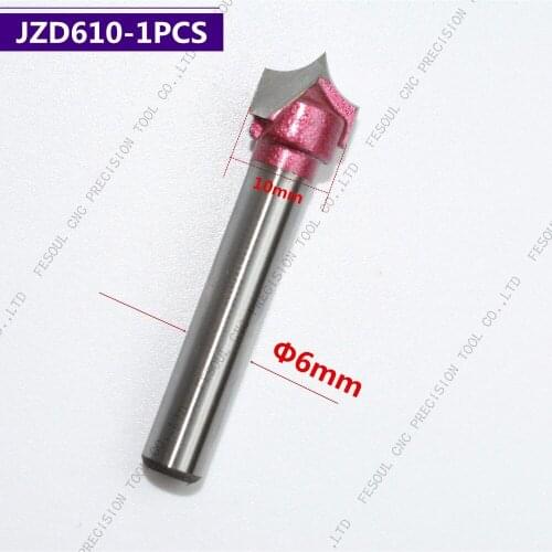 6mm*10mm,1pcs,Free shipping CNC Machine Woodworking Milling Cutter,Tungsten Steel Solid carbide End Mill,NeedleNose Bit,MDF,Wood