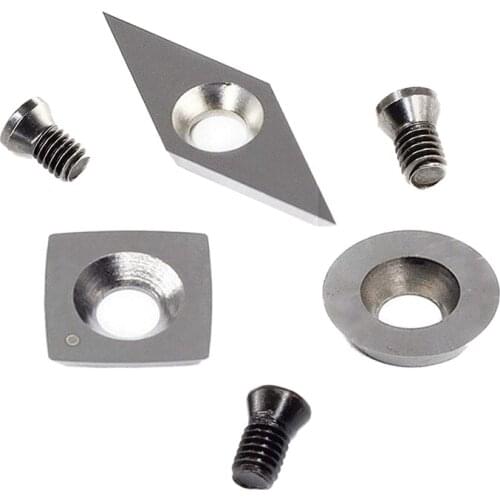 Promotion! 3Pcs Tungsten Carbide Cutters Inserts Set For Wood Lathe Turning Tools(Include 11Mm Square With Radius,12Mm Round,28X