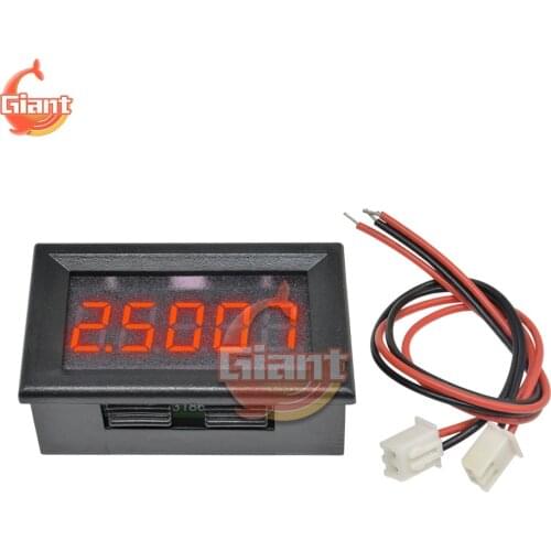 0.36" 5-Digit LED Digital Voltmeter Voltage Meter Volt Tester DC 5V 12V 24V 4 Wire Car Motorcycle Voltage Detector Monitor