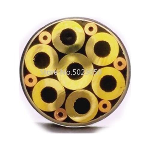 6mm Diameter DIY Knife Shank Mosaics Pin Rivets 9cm Length Nail Brass Tube+steel Tube #616