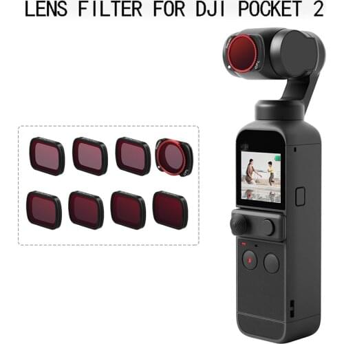 For DJI Pocket 2 Handheld Gimbal Camera Filter Series UV CPL ND8 Optical Glass Lens Filter Waterproof Antifouling Accessories