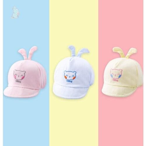 0-6 Months Infant Baby Hat Breathable Cotton Bucket Hats Baseball Caps Spring Summer Skin-friendly Toddler Girls Boys Hats