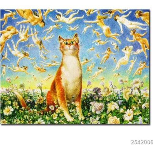 Fairy,5D Diy Diamond Painting Cross Stitch Full Square Rhinestone Pictures Diamond Embroidery cat Patchwork Mosaic mazayka