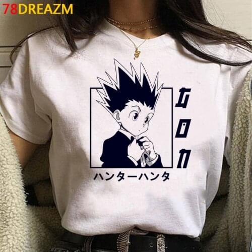 Hunter x Hunter Killua summer top men plus size 2021 aesthetic graphic tees japanese tshirt streetwear