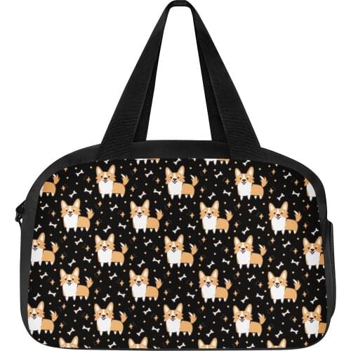 New Arrive Fashion Custom DIY Dog Pet Designed 3D Print Travel Luggage Bag Customer DropShipping