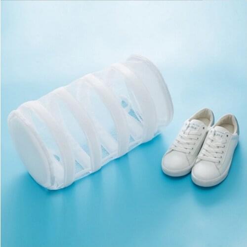 Useful Closure Shoe Wash Bag Washing Net Polyester Drying Laundry Protective Durable Laundry Artifact Protects Washing Machine