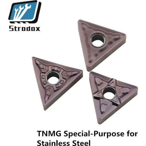 10 pcs/lot Triangular stainles steel cutter lethe machine tool Truning insert CNC TNMG160404 TNMG160408 EN15TF MA MS groove type