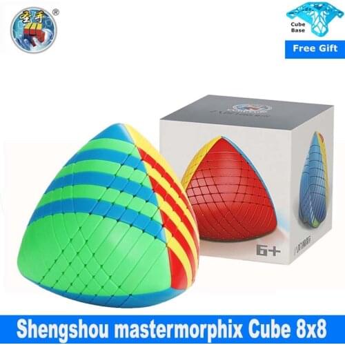 Shengshou 8x8 rice Dumpling Cube 8x8x8 sengso mastermorphix speed cube pyramid-shaped cubo Mastermorphix Speed Magico