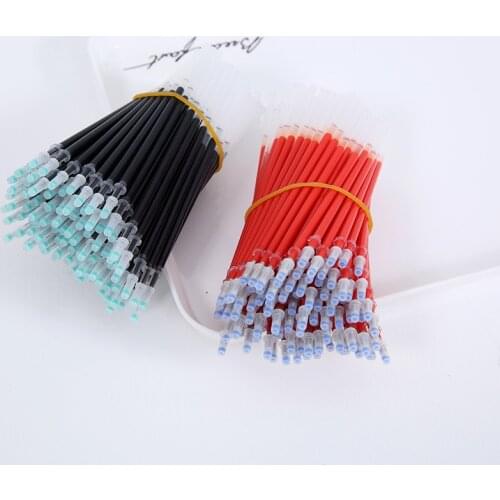 50 Pcs Black Refills 0.5mm Red Blue Refill Office Supplies Kawaii School Stationary Gel Pen Refill Wholesale Stationery