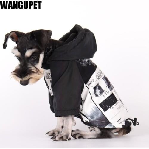 Warm Pet Dog Jacket Coat Winter Dog Clothes Pet Hoodie French Bulldog Reflective Big Dog Coat Labrador Chihuahua Outfits