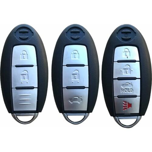 Smart Remote Key Shell Case 2 3 4 Buttons For Nissan Rogue Teana Sentra Versa Fob Car Key Cover Keyless Entry With Blade