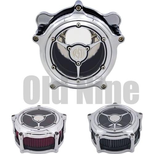 RSD Motorcycle Air Intake Filter Air Cleaner Aluminum For Harley Sporster Dyna Softail Street Glide Road King