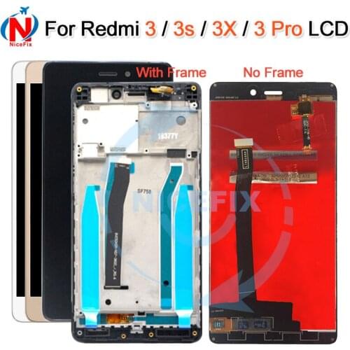 For Xiaomi Redmi 3S LCD Display Screen 100% Tested LCD Display +Touch Screen Replacement for Xiaomi Redmi 3S/ 3S Pro/Prime 5.0