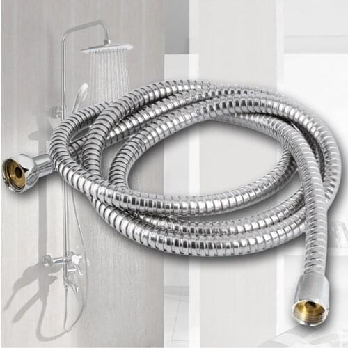 1.5M Stainless Steel Flexible Bathroom Bath Shower Head Hose Gasket Pipe Washers Bathing Water Hose Plumbing Dropshipping