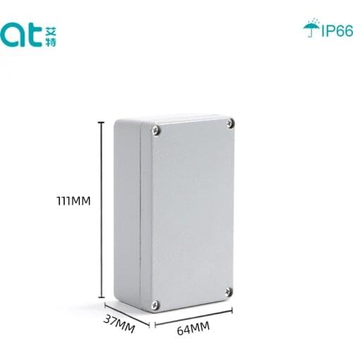111*64*37MM IP66 Universal Outdoor Waterproof Die casting Aluminum Junction Box Metal Enclosure Case Custom Box