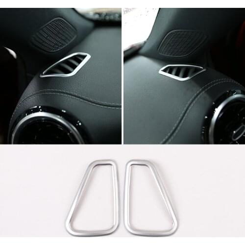 2 Color Car Accessories ABS Car Dashboard Outlet Decoration Frame 2 PCS for Benz A-Class W176 2019