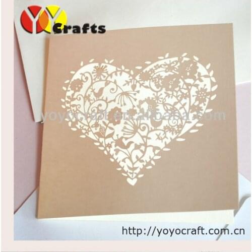 20pcs laser cut invitation cards customized wedding invitations tree with insert,envelope and seal