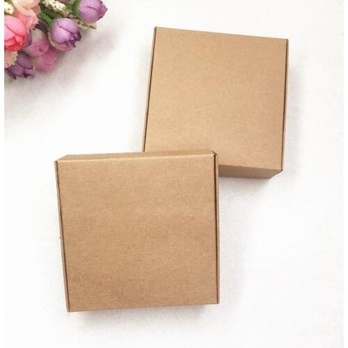 26pcs/pack 4 size Aircraft kraft Gift Packaging Box For Jewelry/Food/Cosmetics Storage/Packaging Box Can Customize Size/Logo