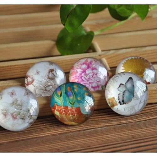 Free Shipping (6pcs/set)Fashion classical crystal glass refrigerator magnets whiteboard buckle home decor
