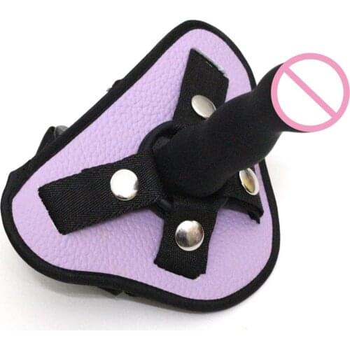 Black pu leather Women Lesbian Strap Pants Strap on Dildos Harness Pants Lesbian Couples Sex Products Adult Game Sex Toy