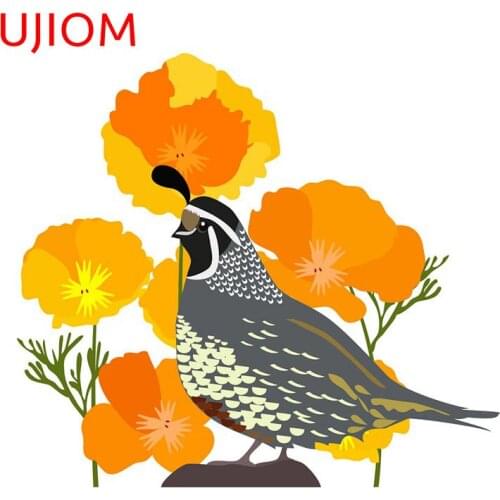 UJIOM Flowers and Quail Living Room Decoration Bedroom Accessories Wall Stickers Childrens Bedroom Decoration Poster Decals