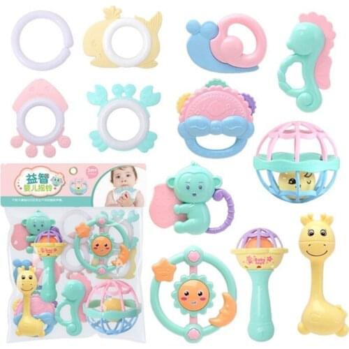 Kids Rotating Rattle with Bell Inside Finger Training for Swimming/Shower Toys Behavior Correction Safety Toys 69HE