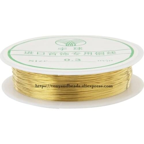 Size 0.2-0.7mm Diamter Copper Metal String Beading Wire Cord String Thread Pick Size For Jewelry Making