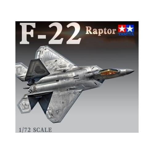 1/72 Scale Airplane Model kit US F-22 Raptor Plane Fighter Model Assembly Tamiya 60763 Model DIY