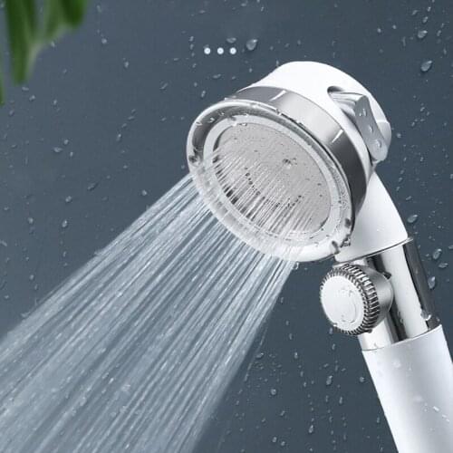 Pressurized Shower Head Handheld High Pressure Water Saving Rainfall Shower Head Bath Shower Jets Bathroom Accessories
