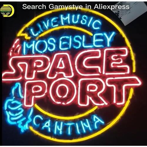 Neon for Mos Eisley Space Port Cantina NEON Bulbs Lamp Live Music GLASS Tube Decor Wall Club BedRoom Handcraft wholesale Artwork