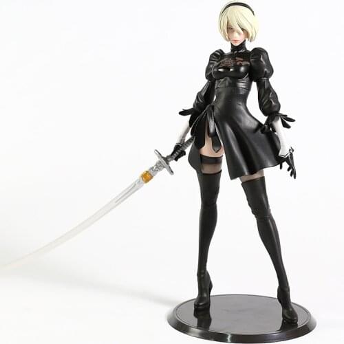 NieR Automata YoRHa No.2 Type B 2B Figure Collectible PVC Figurals Model Toy