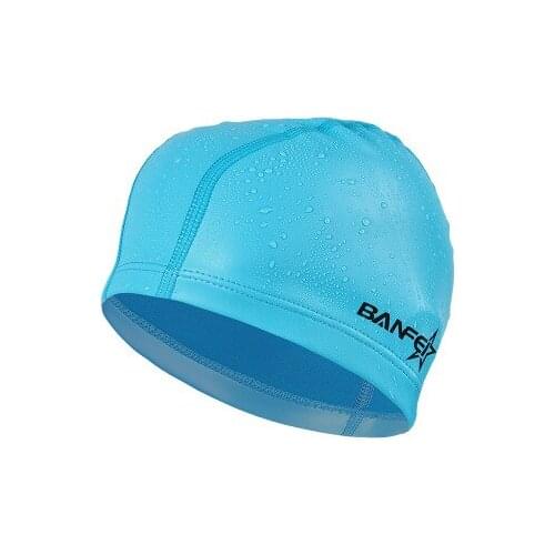 New PU Swimming Cap For Women Swim Pool Beach Protect Ears Hair Bathing Hat For Boys Girls Long Hair Lady Swim Cap For Men