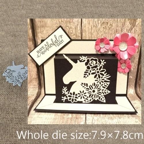 New Design Craft Metal Cutting Die cut dies Flower unicorn decoration scrapbook Album Paper Card Craft Embossing die cuts