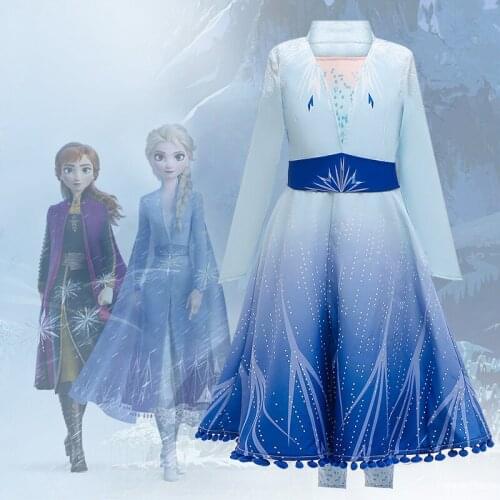 Girls Dress Christmas Prom Party Princess Dress Fine Crown Baby Girl Clothes Set Children Costume 3-12Y