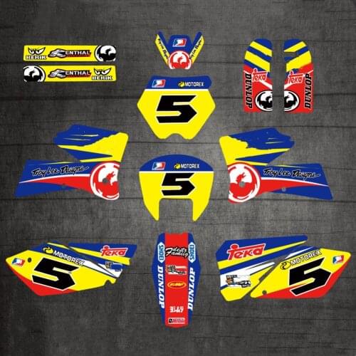 Full set of Stickers Free Customized Numbers Names Graphics Decals Kits FOR KTM SX 2006 2005 SX 125 200 250 300 380 400 450 520