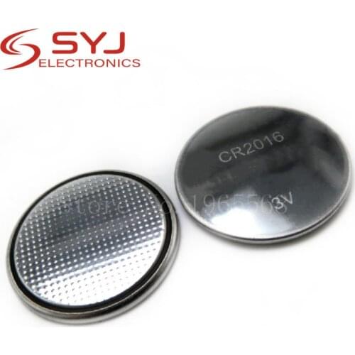 2pcs/lot CR2016 3V button battery alarm car remote control key battery electronic dictionary In Stock