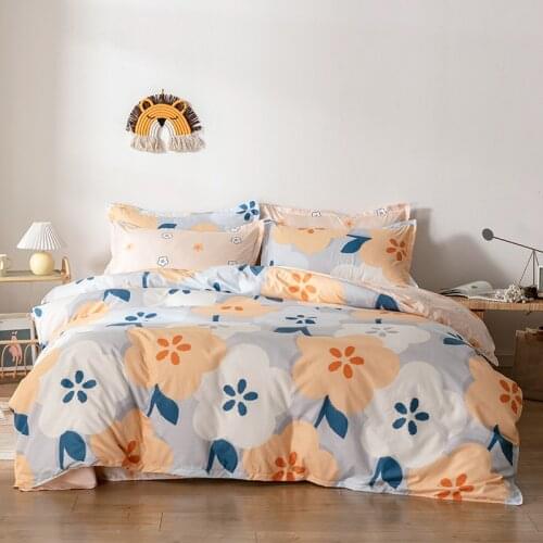Solstice Home Textile Kid Teen Girls Bedding Set Bunny Lovely Duvet Cover Pillowcase Flat Bed Sheets Queen Twin Linen Bedclothes