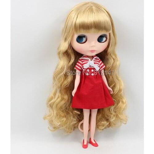 Free shipping Nude doll (blond hair)