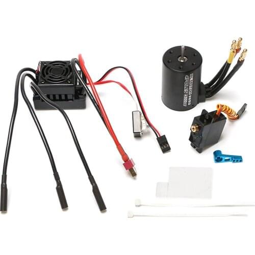 WLtoys 12428 A959-B Quality RC Car Parts Waterproof B3650 4300KV brushless motor 60A ESC metal servo assembly set