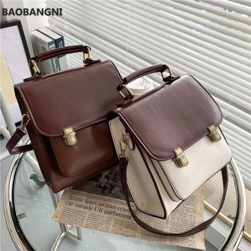 Retro ladies travel backpack brushed leather ladies multifunctional backpack high quality youth briefcase girl school bag