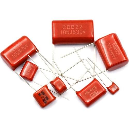 10PCS 100V471J 2000V104J 250V225J 250V475J 400V104J 400V684J 450V225J 450V105J 630V223J CBB Polypropylene film capacitor new