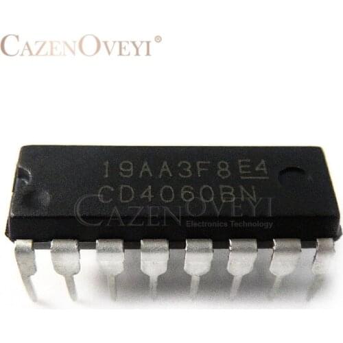 10pcs/lot CD4060BE CD4060 4060 Ripple Carry Binary Counter IC DIP-16 pin Low Power In Stock